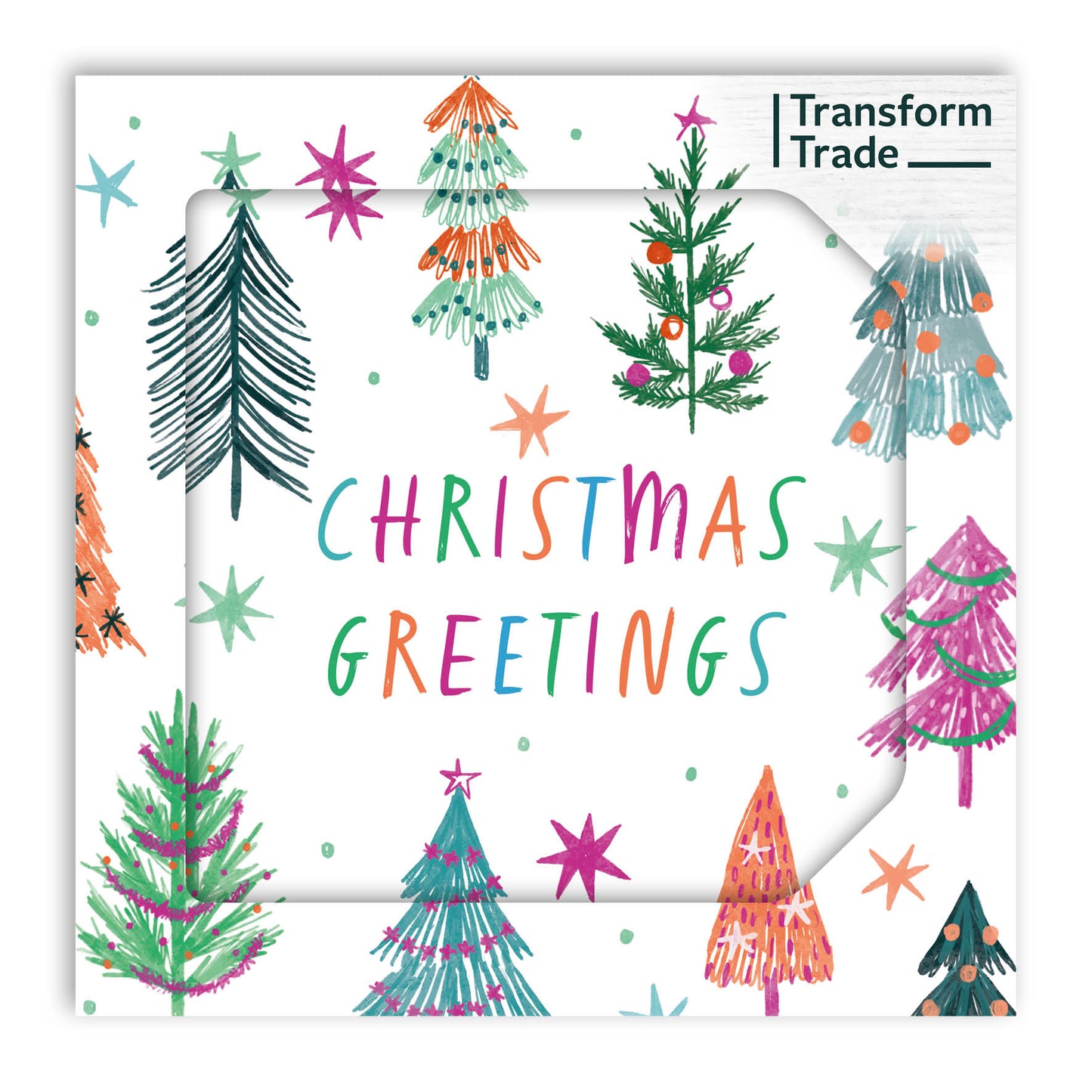 Colourful Trees (Pack of 10)