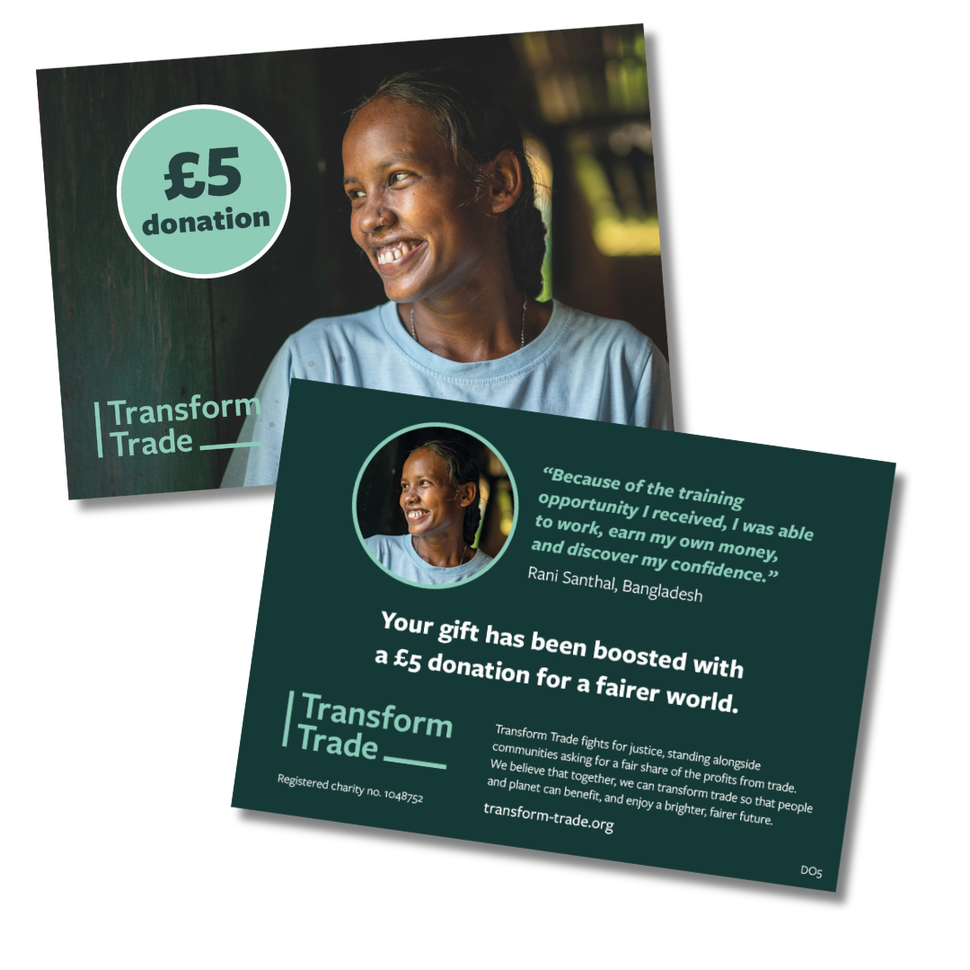 £5 donation card