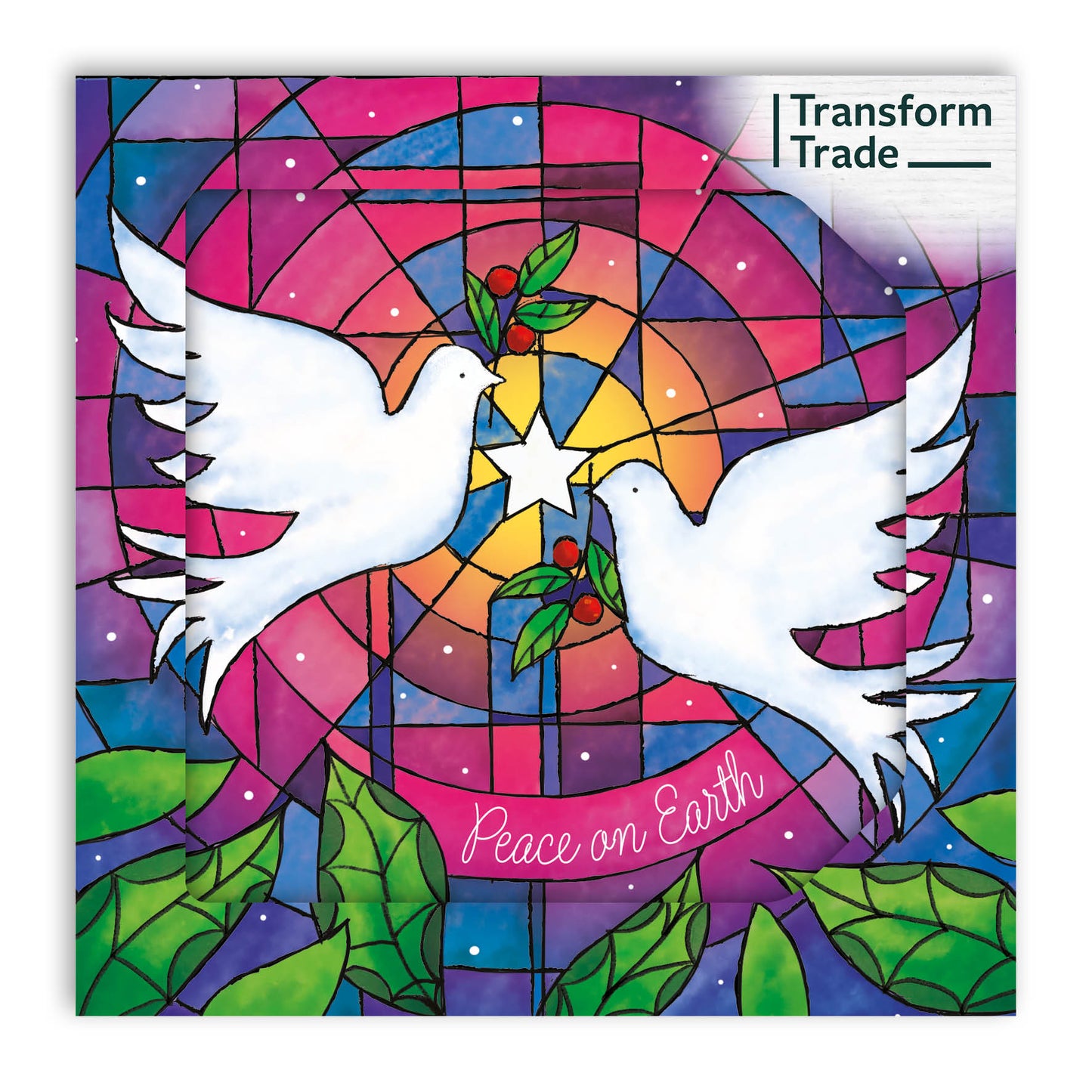 Stained Glass Doves (Pack of 10)