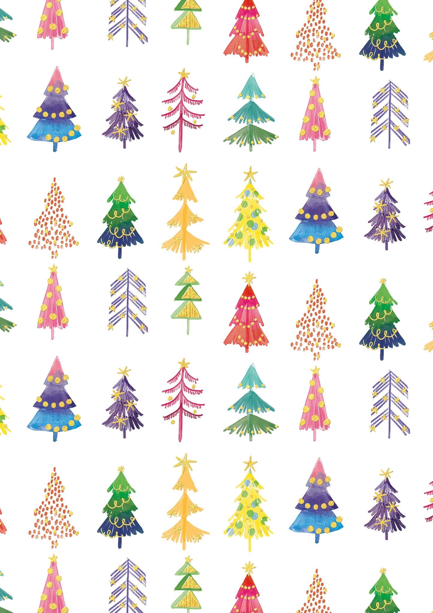 Rainbow Trees Wrap