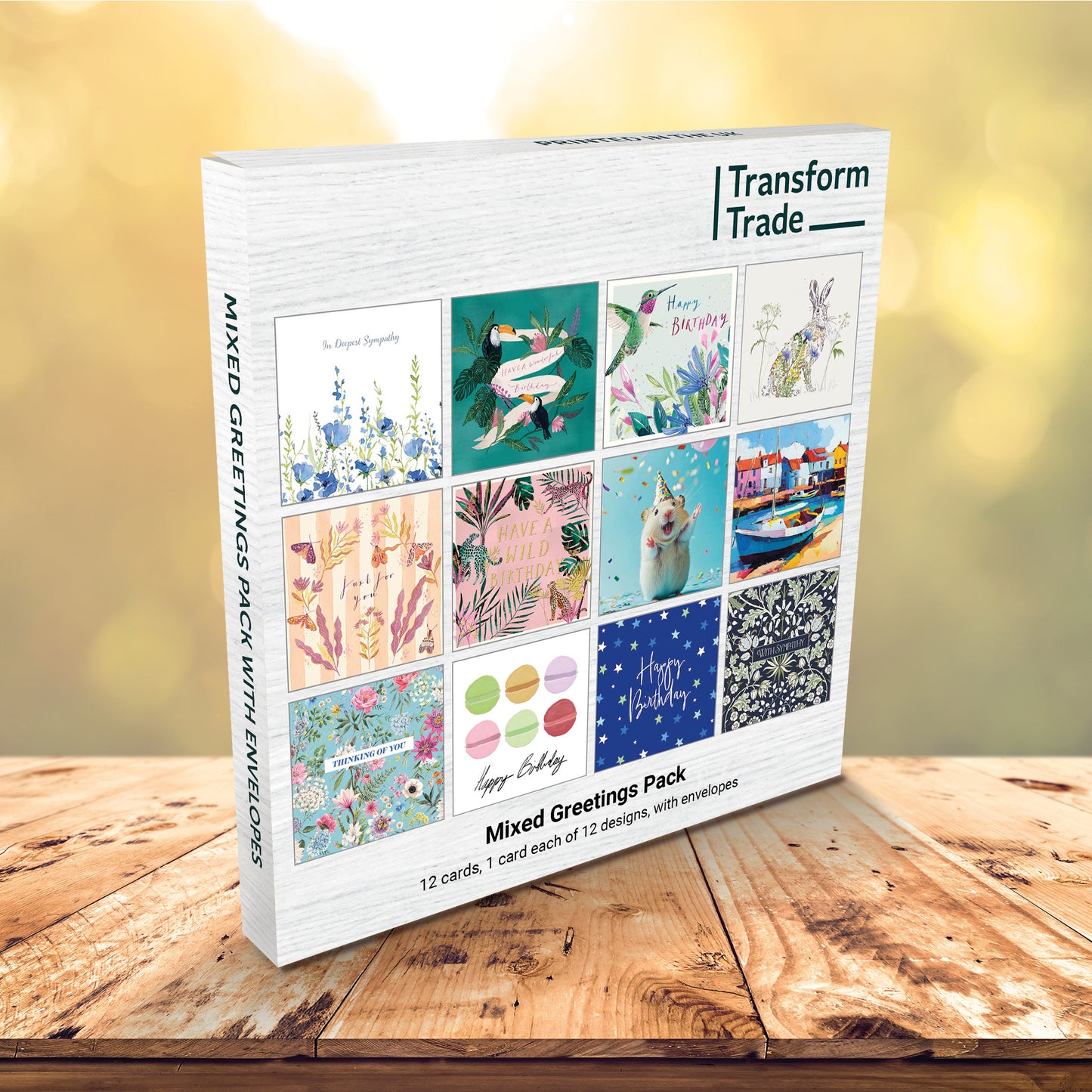 Mixed Greetings Cards (Pack of 12)
