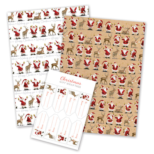 Reindeer and Santa Wrap