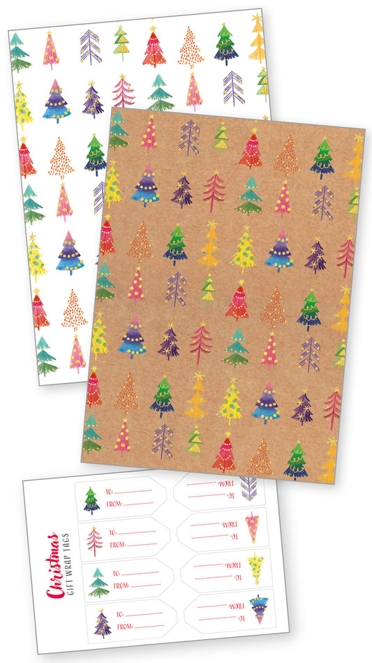 Rainbow Trees Wrap